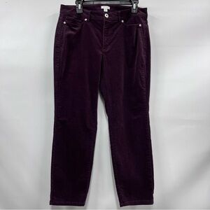 J. Jill Corduroy pants size 12 Deep Purple Jeans